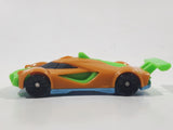 2022 Burger King Hot Wheels Race Car Orange and Green Plastic Die Cast Toy Car Vehicle