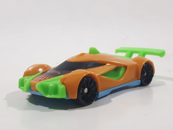 2022 Burger King Hot Wheels Race Car Orange and Green Plastic Die Cast Toy Car Vehicle