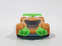 2022 Burger King Hot Wheels Race Car Orange and Green Plastic Die Cast Toy Car Vehicle