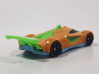 2022 Burger King Hot Wheels Race Car Orange and Green Plastic Die Cast Toy Car Vehicle