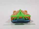 2022 Burger King Hot Wheels Race Car Orange and Green Plastic Die Cast Toy Car Vehicle