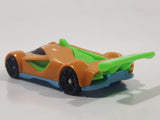 2022 Burger King Hot Wheels Race Car Orange and Green Plastic Die Cast Toy Car Vehicle