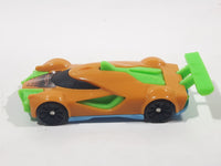 2022 Burger King Hot Wheels Race Car Orange and Green Plastic Die Cast Toy Car Vehicle