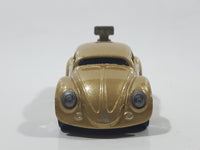 2010 Hot Wheels Volkswagen Beetle (Tooned) Metallic Gold Die Cast Toy Car Vehicle