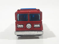 1982 Hot Wheels Fire Eater Red Fire Truck Die Cast Toy Car Vehicle - BW - Blue Lights - Hong Kong