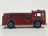 1982 Hot Wheels Fire Eater Red Fire Truck Die Cast Toy Car Vehicle - BW - Blue Lights - Hong Kong