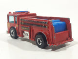 1982 Hot Wheels Fire Eater Red Fire Truck Die Cast Toy Car Vehicle - BW - Blue Lights - Hong Kong