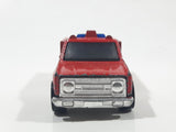 1978 Hot Wheels Emergency Squad Rescue Ranger Red Fire Truck Die Cast Toy Car Vehicle - BW - Blue Lights - Hong Kong