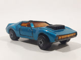 Vintage 1976 Lesney Matchbox Superfast Twin Pack AMX Javelin No. 9 Metallic Blue Die Cast Toy Car Vehicle with Opening Doors
