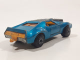 Vintage 1976 Lesney Matchbox Superfast Twin Pack AMX Javelin No. 9 Metallic Blue Die Cast Toy Car Vehicle with Opening Doors