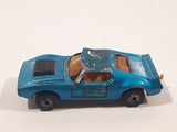 Vintage 1976 Lesney Matchbox Superfast Twin Pack AMX Javelin No. 9 Metallic Blue Die Cast Toy Car Vehicle with Opening Doors