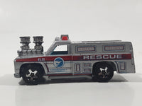 2008 Hot Wheels Rescue Rods Rescue Ranger Truck Silver Grey Die Cast Toy Car Vehicle