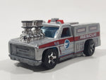 2008 Hot Wheels Rescue Rods Rescue Ranger Truck Silver Grey Die Cast Toy Car Vehicle