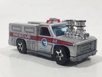 2008 Hot Wheels Rescue Rods Rescue Ranger Truck Silver Grey Die Cast Toy Car Vehicle