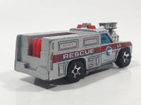 2008 Hot Wheels Rescue Rods Rescue Ranger Truck Silver Grey Die Cast Toy Car Vehicle