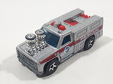 2008 Hot Wheels Rescue Rods Rescue Ranger Truck Silver Grey Die Cast Toy Car Vehicle