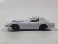 Yatming No. 1002 Chevrolet Corvette Racer White Die Cast Toy Car Vehicle