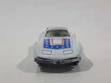 Yatming No. 1002 Chevrolet Corvette Racer White Die Cast Toy Car Vehicle