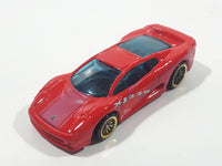 2000 Hot Wheels Jaguar XJ220 Red Die Cast Toy Car Vehicle