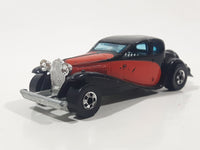 1981 Hot Wheels '37 Bugatti Black Red Die Cast Toy Classic Luxury Car Vehicle