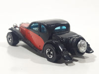 1981 Hot Wheels '37 Bugatti Black Red Die Cast Toy Classic Luxury Car Vehicle