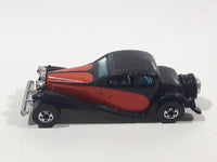 1981 Hot Wheels '37 Bugatti Black Red Die Cast Toy Classic Luxury Car Vehicle