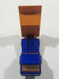 Vintage 1975 Lesney Matchbox Superfast No. 23 Atlas Dump Truck Blue and Orange  Die Cast Toy Car Vehicle