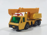 Vintage 1976 Lesney Matchbox Superfast No. 49 Yellow Crane Truck Die Cast Toy Car Vehicle