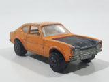 Vintage 1976 Lesney Products Matchbox Superfast No. 54 Ford Capri Orange Die Cast Toy Car Vehicle with Opening Hood