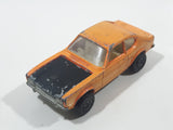 Vintage 1976 Lesney Products Matchbox Superfast No. 54 Ford Capri Orange Die Cast Toy Car Vehicle with Opening Hood