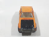 Vintage 1976 Lesney Products Matchbox Superfast No. 54 Ford Capri Orange Die Cast Toy Car Vehicle with Opening Hood
