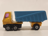 Vintage 1973 Lesney Matchbox Superfast No. 50 Articulated Semi Tractor Truck and Trailer Yellow Die Cast Toy Car Vehicle