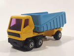 Vintage 1973 Lesney Matchbox Superfast No. 50 Articulated Semi Tractor Truck and Trailer Yellow Die Cast Toy Car Vehicle