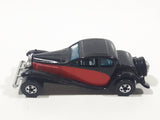 1981 Hot Wheels '37 Bugatti Black Red Die Cast Toy Classic Luxury Car Vehicle