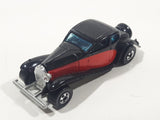 1981 Hot Wheels '37 Bugatti Black Red Die Cast Toy Classic Luxury Car Vehicle