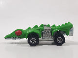 1988 Hot Wheels Speed Demons Fangster Green with Red Eyes Die Cast Toy Creature Car Vehicle