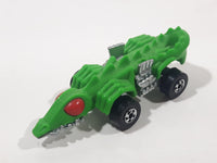 1988 Hot Wheels Speed Demons Fangster Green with Red Eyes Die Cast Toy Creature Car Vehicle