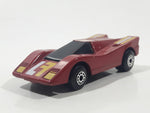 Vintage 1985 Matchbox Super GT BR 13/14 Hairy Hustler Dark Red Maroon Die Cast Toy Car Vehicle