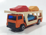 Vintage 1976 Lesney Matchbox Superfast No. 11 Car Transporter Semi Truck Orange Die Cast Toy Car Vehicle Made in England