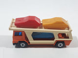 Vintage 1976 Lesney Matchbox Superfast No. 11 Car Transporter Semi Truck Orange Die Cast Toy Car Vehicle Made in England