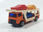 Vintage 1976 Lesney Matchbox Superfast No. 11 Car Transporter Semi Truck Orange Die Cast Toy Car Vehicle Made in England