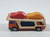 Vintage 1976 Lesney Matchbox Superfast No. 11 Car Transporter Semi Truck Orange Die Cast Toy Car Vehicle Made in England