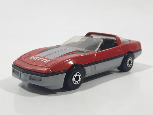 1984 Matchbox 1984 Corvette Convertible Red Die Cast Toy Car Vehicle