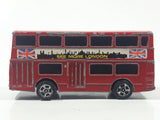 Vintage Corgi Juniors Daimler Fleetline 'See More London' Red Double Decker Bus Die Cast Toy Car Vehicle