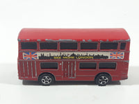 Vintage Corgi Juniors Daimler Fleetline 'See More London' Red Double Decker Bus Die Cast Toy Car Vehicle