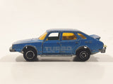 Vintage Majorette No. 284 Saab Turbo Blue 1/62 Scale Die Cast Toy Car Vehicle with Opening Doors