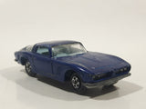 Vintage 1969 Lesney Matchbox Series No. 14 Iso Grifo Blue Die Cast Toy Car Vehicle with Opening Doors