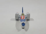 Vintage 1980 Hot Wheels Tricar X8 White Blue Die Cast Toy Jet Car Vehicle