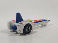 Vintage 1980 Hot Wheels Tricar X8 White Blue Die Cast Toy Jet Car Vehicle