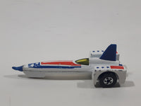 Vintage 1980 Hot Wheels Tricar X8 White Blue Die Cast Toy Jet Car Vehicle